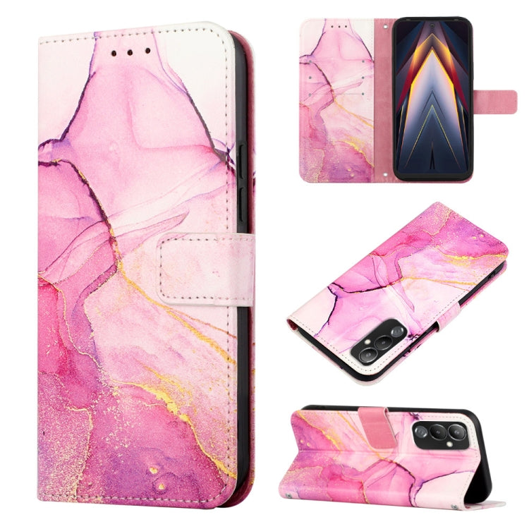 Cassa del telefono di cuoio di vibrazione del modello di marmo PT003, For Infinix Smart 7 X6515, For Tecno Pop 6 Pro, For Tecno Pova 4 LG7N, For Tecno Pova 4 Pro LG8N