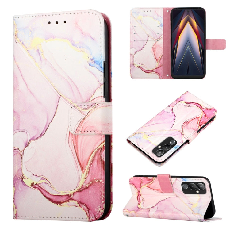 Cassa del telefono di cuoio di vibrazione del modello di marmo PT003, For Infinix Smart 7 X6515, For Tecno Pop 6 Pro, For Tecno Pova 4 LG7N, For Tecno Pova 4 Pro LG8N