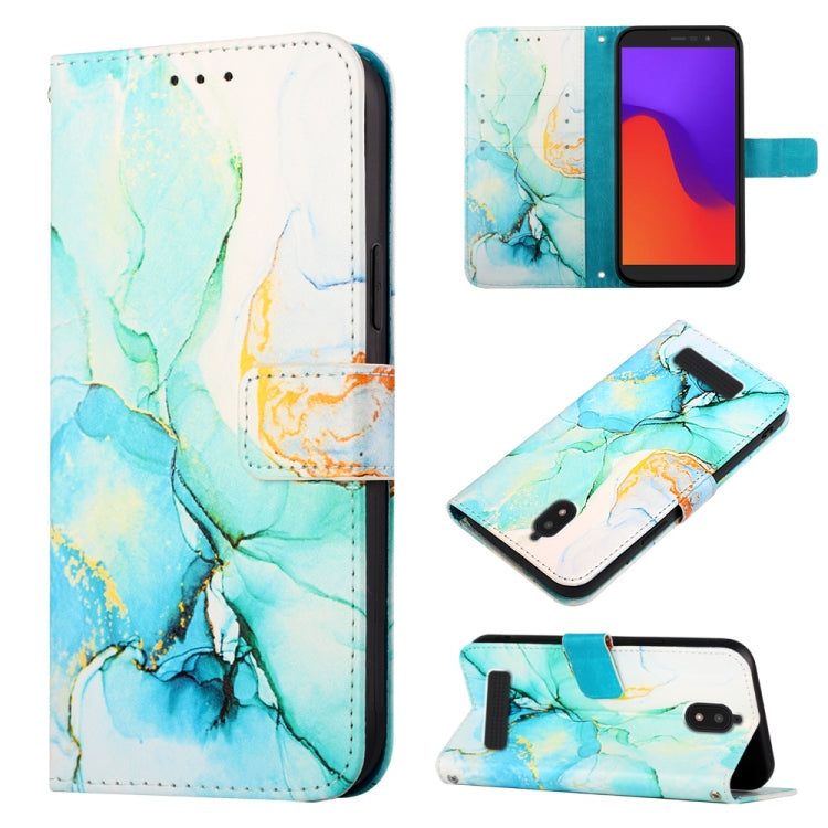 Cassa del telefono di cuoio di vibrazione del modello di marmo PT003, For Tecno Pova Neo 2 LG6N, For BLU View 2 2020 / 2022, For Moxee M2160, For Google Pixel 7a