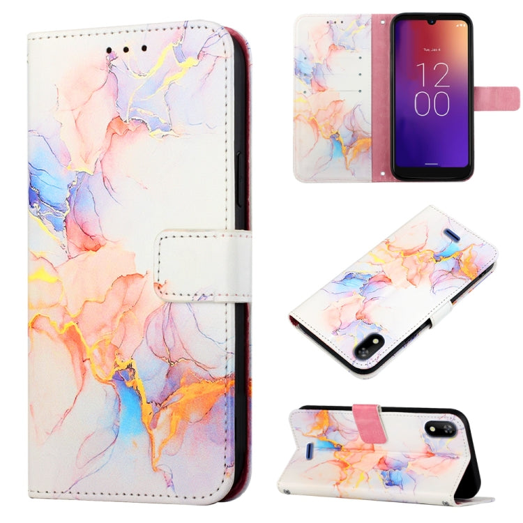 Cassa del telefono di cuoio di vibrazione del modello di marmo PT003, For Tecno Pova Neo 2 LG6N, For BLU View 2 2020 / 2022, For Moxee M2160, For Google Pixel 7a