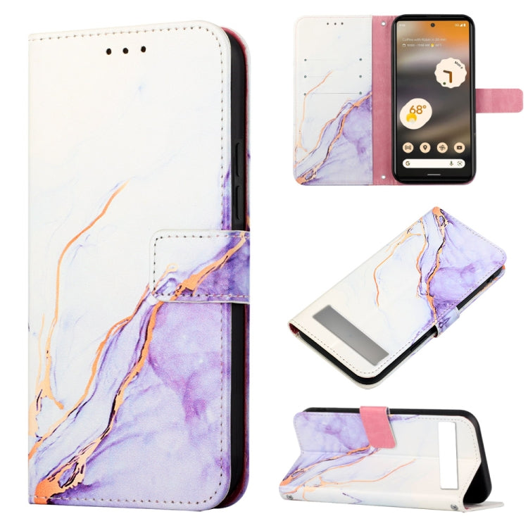 Cassa del telefono di cuoio di vibrazione del modello di marmo PT003, For Tecno Pova Neo 2 LG6N, For BLU View 2 2020 / 2022, For Moxee M2160, For Google Pixel 7a