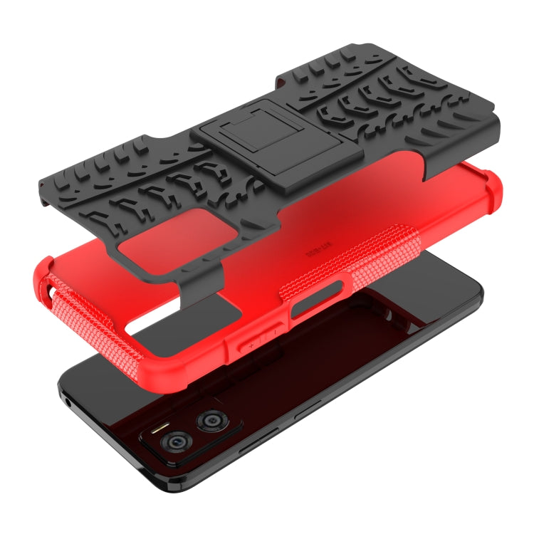 Gomma Texture TPU + Custodia per telefono PC con supporto, For Motorola Moto E22, For OPPO A57 5G / OnePlus Nord N300, For Samsung Galaxy S23+ 5G, For Samsung Galaxy A14 5G