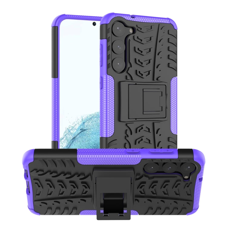 Gomma Texture TPU + Custodia per telefono PC con supporto, For Motorola Moto E22, For OPPO A57 5G / OnePlus Nord N300, For Samsung Galaxy S23+ 5G, For Samsung Galaxy A14 5G