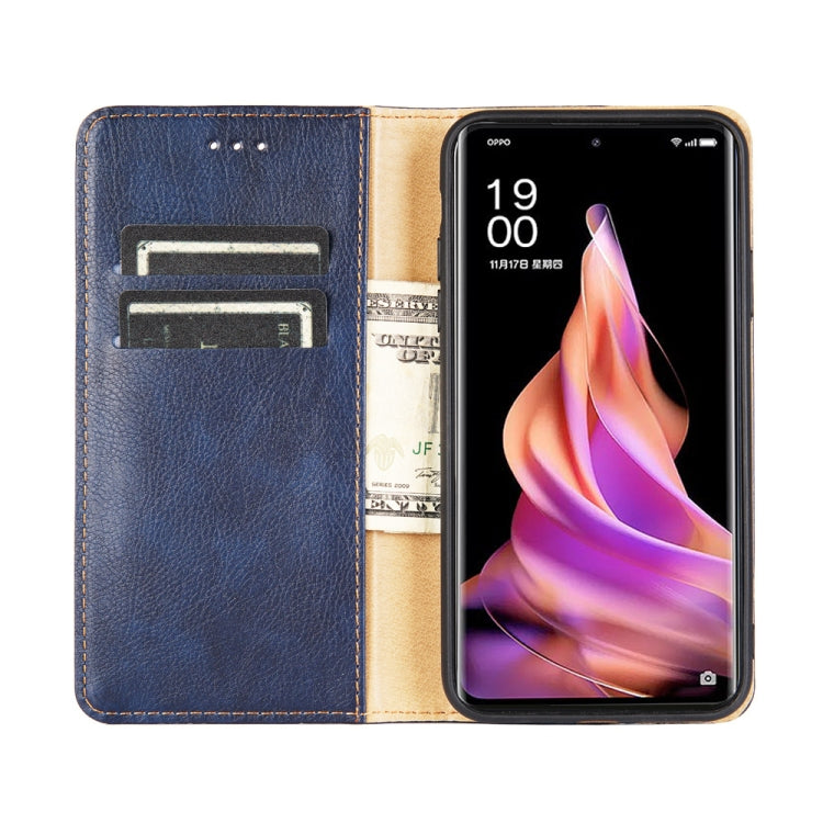 Custodia per telefono in pelle magnetica tinta unita a olio lucido, For OPPO Reno9 5G / Reno9 Pro 5G, For OPPO Reno9 Pro+ 5G, For Realme 10 Pro 5G, For Realme 10 Pro+ 5G