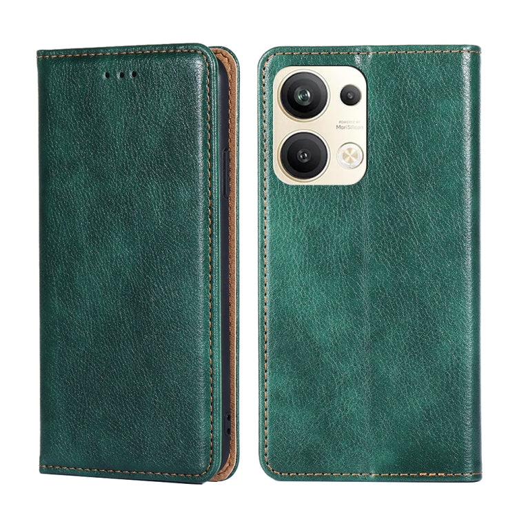 Custodia per telefono in pelle magnetica tinta unita a olio lucido, For OPPO Reno9 5G / Reno9 Pro 5G, For OPPO Reno9 Pro+ 5G, For Realme 10 Pro 5G, For Realme 10 Pro+ 5G