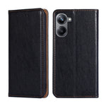 Custodia per telefono in pelle magnetica tinta unita a olio lucido, For OPPO Reno9 5G / Reno9 Pro 5G, For OPPO Reno9 Pro+ 5G, For Realme 10 Pro 5G, For Realme 10 Pro+ 5G