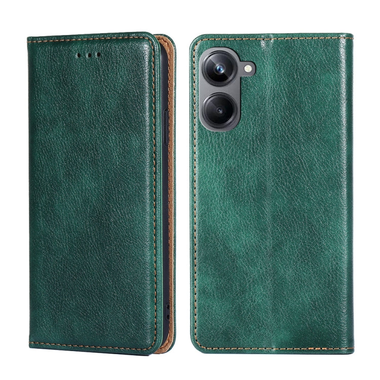 Custodia per telefono in pelle magnetica tinta unita a olio lucido, For OPPO Reno9 5G / Reno9 Pro 5G, For OPPO Reno9 Pro+ 5G, For Realme 10 Pro 5G, For Realme 10 Pro+ 5G