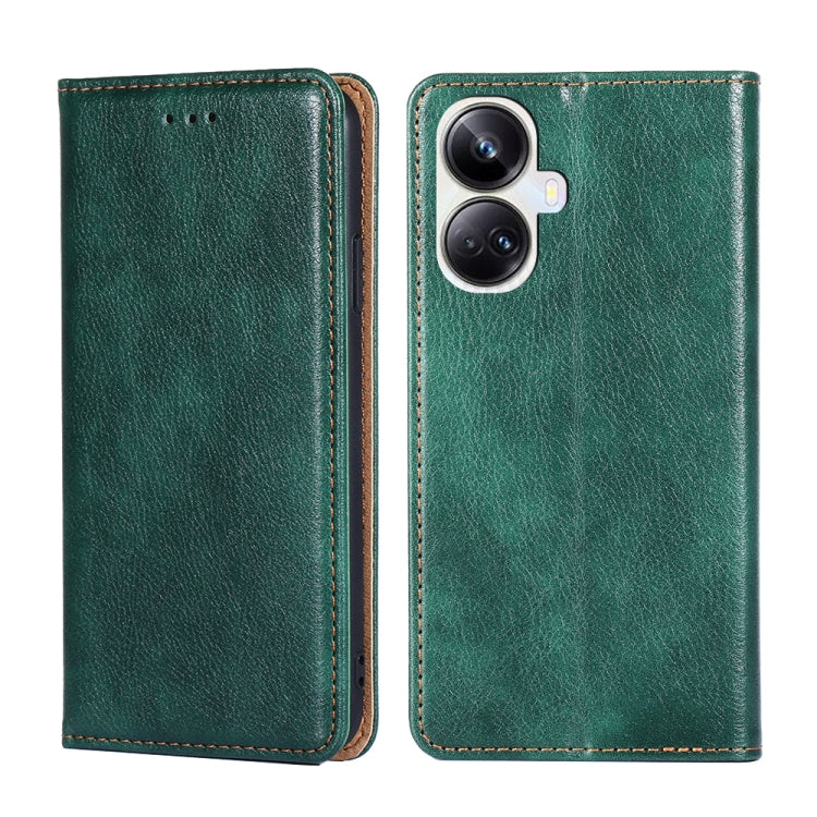 Custodia per telefono in pelle magnetica tinta unita a olio lucido, For OPPO Reno9 5G / Reno9 Pro 5G, For OPPO Reno9 Pro+ 5G, For Realme 10 Pro 5G, For Realme 10 Pro+ 5G