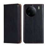 Custodia per telefono in pelle magnetica tinta unita a olio lucido, For vivo X90 Pro 5G
