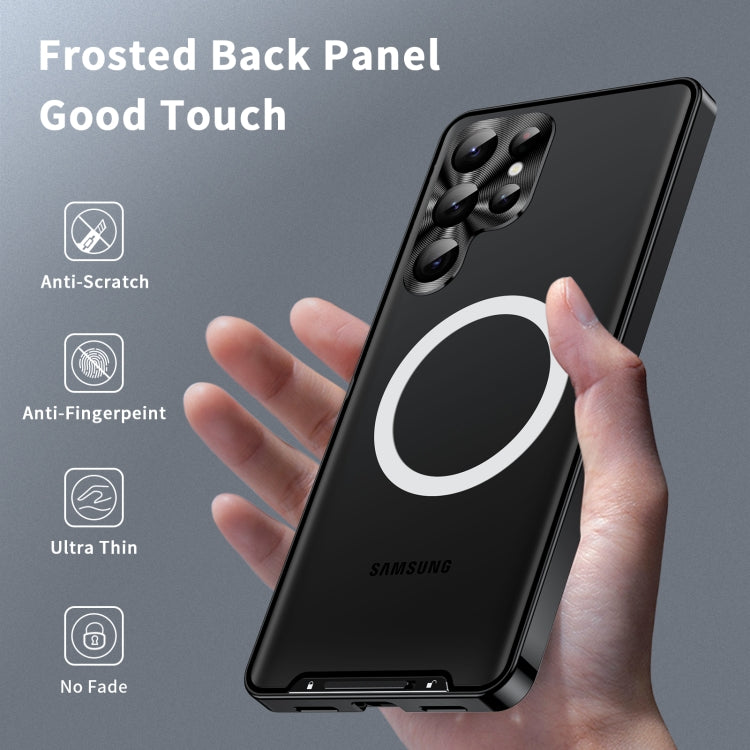 Custodia magnetica in metallo satinato per Samsung Galaxy S23