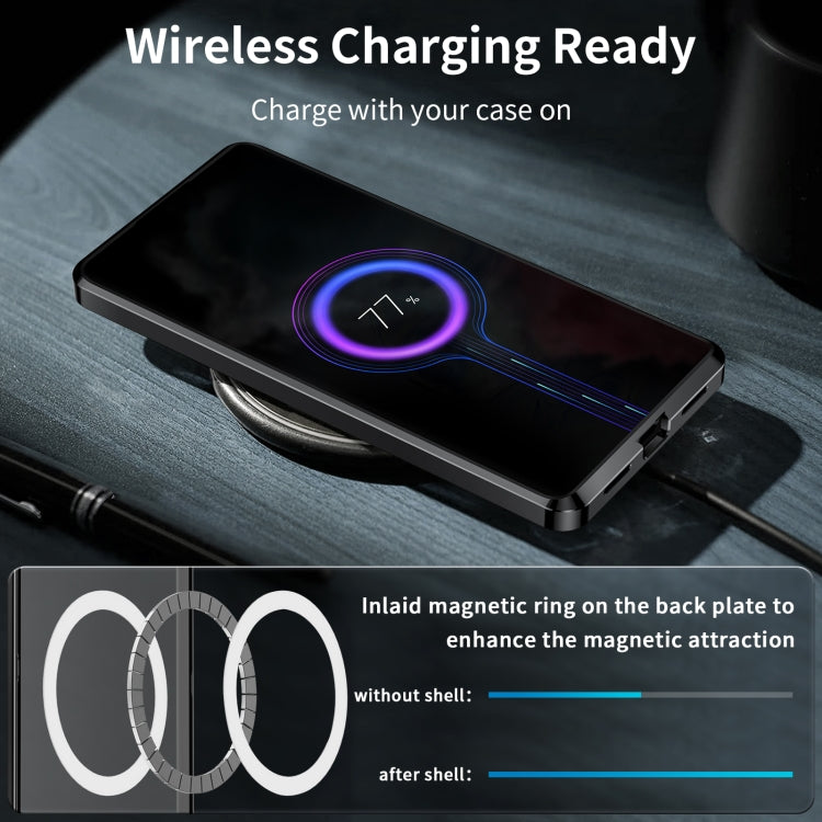 Custodia magnetica in metallo satinato per Samsung Galaxy S23