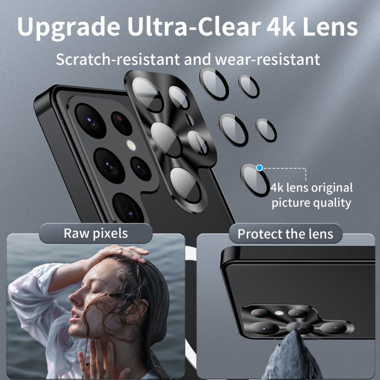Custodia magnetica in metallo satinato per Samsung Galaxy S23