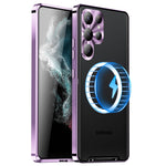 Custodia magnetica in metallo satinato per Samsung Galaxy S23