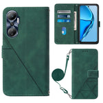Custodia per cellulare in pelle con flip in rilievo 3D a tracolla, For Infinix Hot 20 4G, For Infinix Hot 20 5G, For Infinix Hot 20 Play, For Infinix Hot 20S/20 Pro