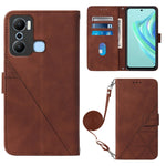 Custodia per cellulare in pelle con flip in rilievo 3D a tracolla, For Infinix Hot 20 4G, For Infinix Hot 20 5G, For Infinix Hot 20 Play, For Infinix Hot 20S/20 Pro
