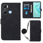 Custodia per cellulare in pelle con flip in rilievo 3D a tracolla, For Infinix Hot 20 4G, For Infinix Hot 20 5G, For Infinix Hot 20 Play, For Infinix Hot 20S/20 Pro