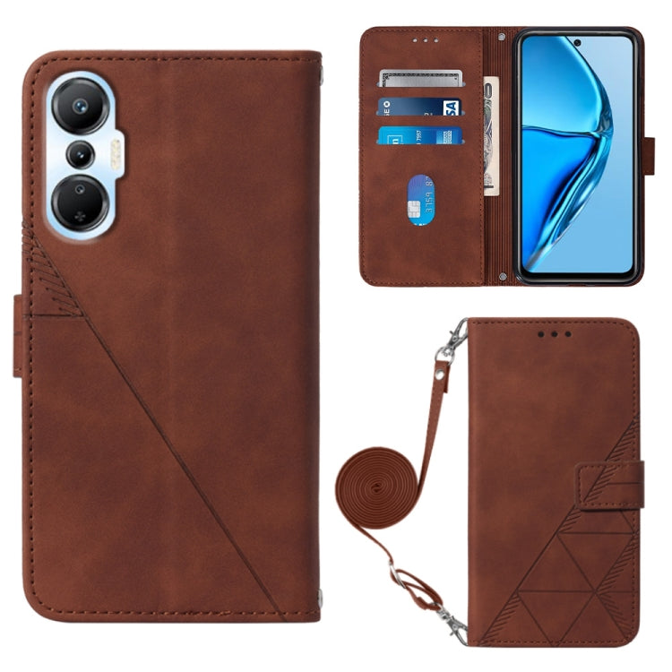 Custodia per cellulare in pelle con flip in rilievo 3D a tracolla, For Infinix Hot 20 4G, For Infinix Hot 20 5G, For Infinix Hot 20 Play, For Infinix Hot 20S/20 Pro