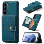 JEEHOOD Custodia per telefono a portafoglio staccabile magnetica retrò, For Samsung Galaxy S23 5G, For Samsung Galaxy S23+ 5G, For Samsung Galaxy S23 Ultra 5G
