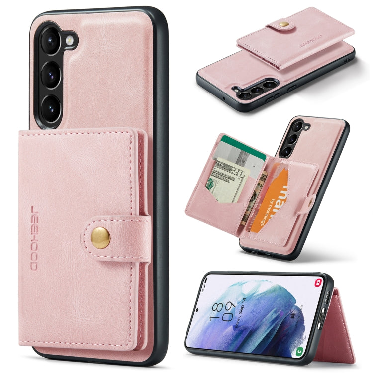 JEEHOOD Custodia per telefono a portafoglio staccabile magnetica retrò, For Samsung Galaxy S23 5G, For Samsung Galaxy S23+ 5G, For Samsung Galaxy S23 Ultra 5G