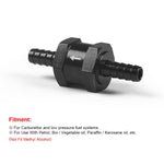 Valvola di ritegno unidirezionale per carburante in lega di alluminio per auto, 6mm Black, 8mm Black, 10mm Black, 12mm Black