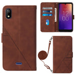 Custodia per cellulare in pelle con flip in rilievo 3D a tracolla, For Moxee m2160, For Tecno Pop 6 Pro, For Tecno Pova 4, For Tecno Pova 4 Pro