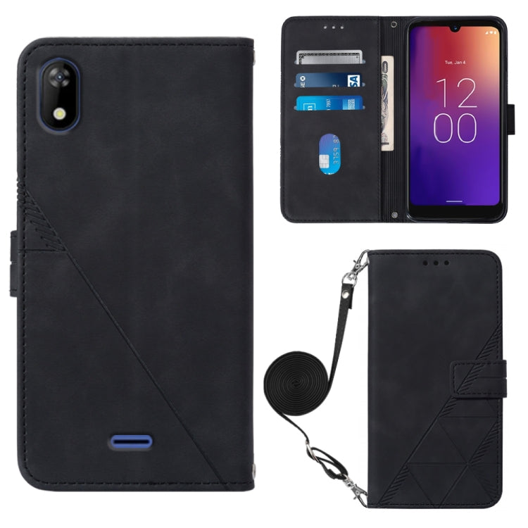 Custodia per cellulare in pelle con flip in rilievo 3D a tracolla, For Moxee m2160, For Tecno Pop 6 Pro, For Tecno Pova 4, For Tecno Pova 4 Pro