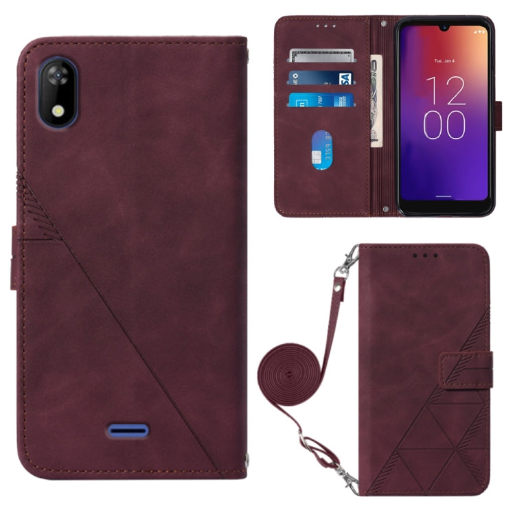 Custodia per cellulare in pelle con flip in rilievo 3D a tracolla, For Moxee m2160, For Tecno Pop 6 Pro, For Tecno Pova 4, For Tecno Pova 4 Pro