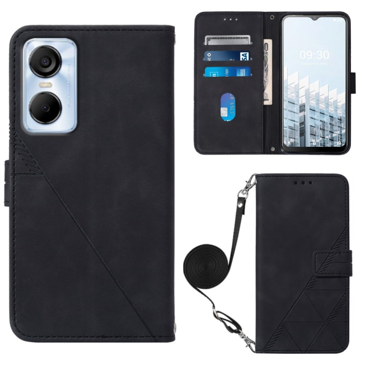 Custodia portafoglio in pelle con flip per Tecno Pova 4 Pro
