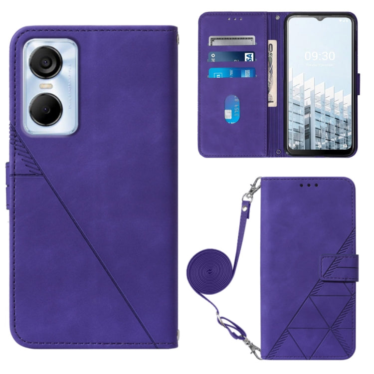Custodia portafoglio in pelle con flip per Tecno Pova 4 Pro