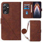 Custodia portafoglio in pelle con flip per Tecno Pova 4 Pro