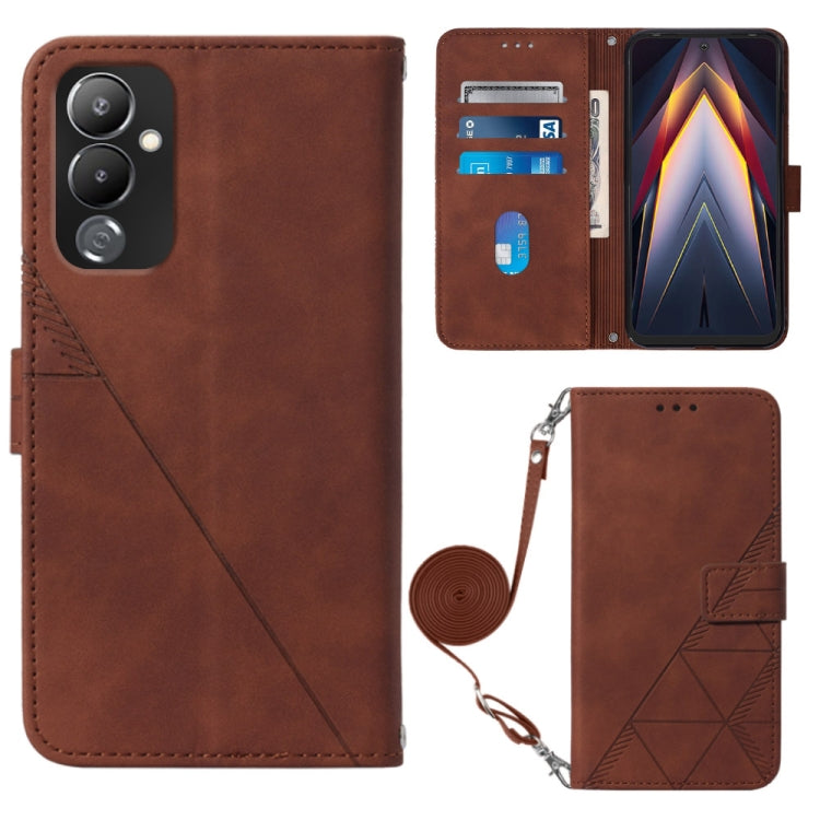 Custodia portafoglio in pelle con flip per Tecno Pova 4 Pro