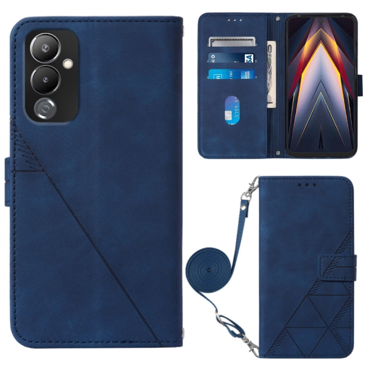 Custodia portafoglio in pelle con flip per Tecno Pova 4 Pro