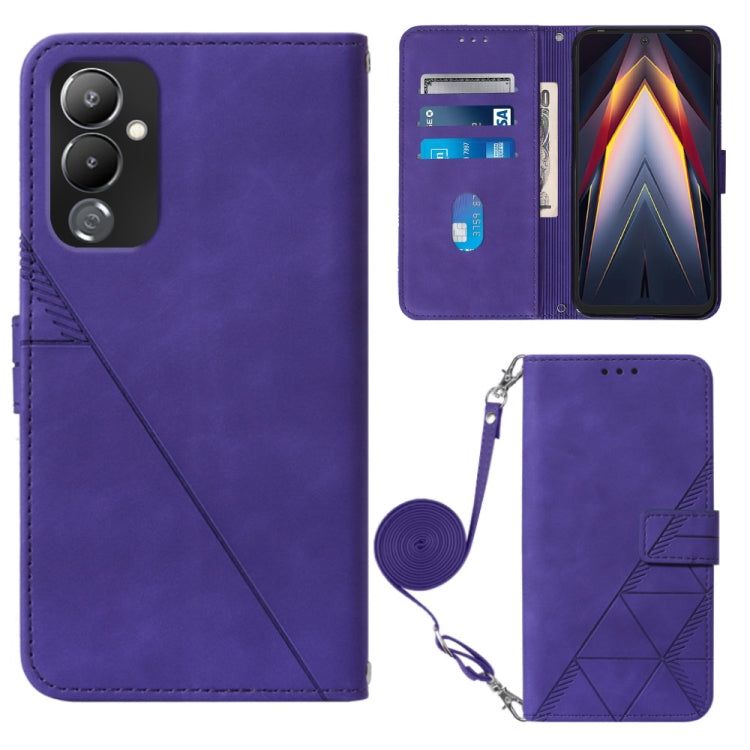 Custodia portafoglio in pelle con flip per Tecno Pova 4 Pro