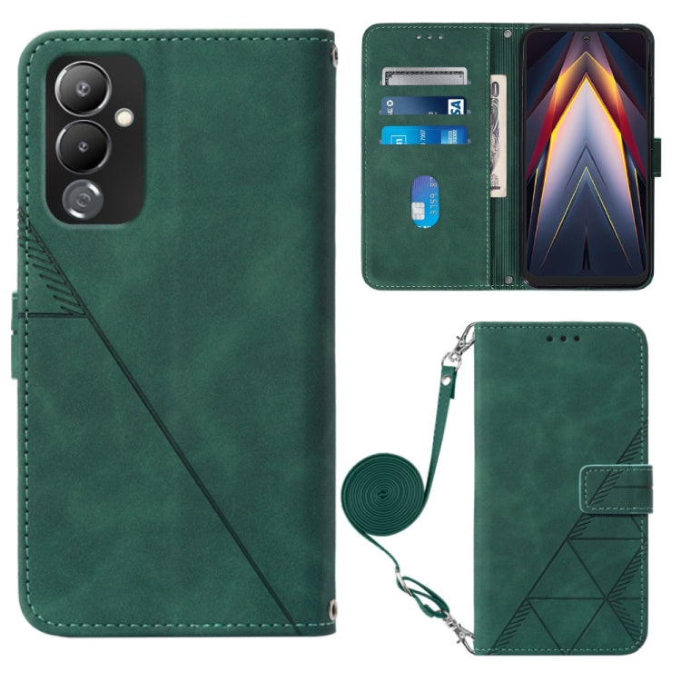 Custodia portafoglio in pelle con flip per Tecno Pova 4 Pro