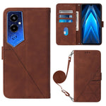 Custodia portafoglio in pelle con flip per Tecno Pova 4 Pro