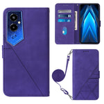 Custodia portafoglio in pelle con flip per Tecno Pova 4 Pro