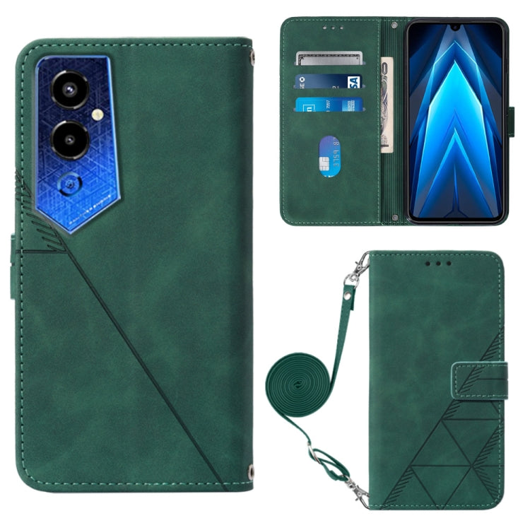 Custodia portafoglio in pelle con flip per Tecno Pova 4 Pro