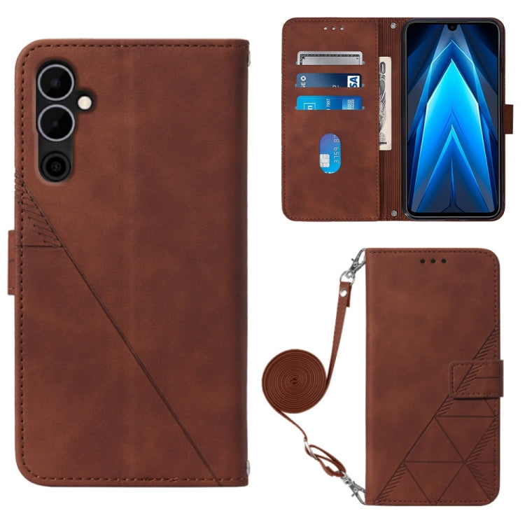 Custodia per cellulare in pelle con flip in rilievo 3D a tracolla, For Tecno Pova Neo 2, For Google Pixel 7a, For Samsung Galaxy A04e