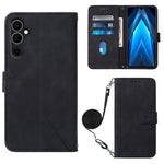 Custodia per cellulare in pelle con flip in rilievo 3D a tracolla, For Tecno Pova Neo 2, For Google Pixel 7a, For Samsung Galaxy A04e