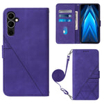 Custodia per cellulare in pelle con flip in rilievo 3D a tracolla, For Tecno Pova Neo 2, For Google Pixel 7a, For Samsung Galaxy A04e