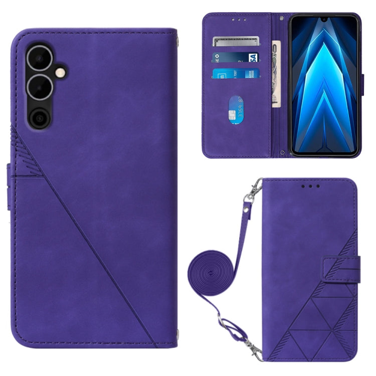 Custodia per cellulare in pelle con flip in rilievo 3D a tracolla, For Tecno Pova Neo 2, For Google Pixel 7a, For Samsung Galaxy A04e