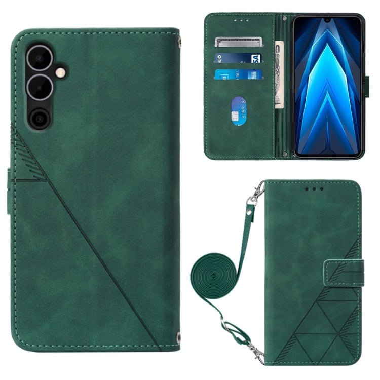 Custodia per cellulare in pelle con flip in rilievo 3D a tracolla, For Tecno Pova Neo 2, For Google Pixel 7a, For Samsung Galaxy A04e