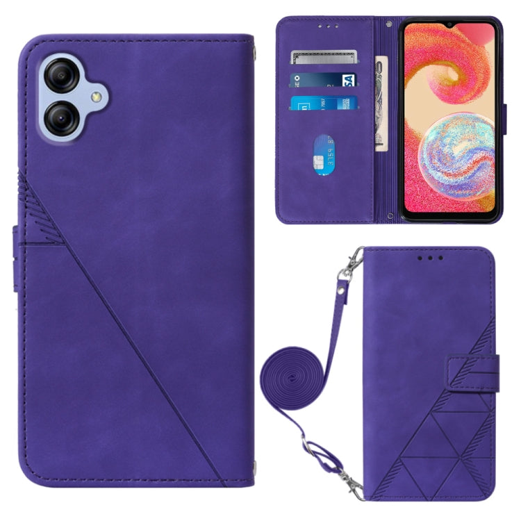 Custodia portafoglio in pelle con flip per Galaxy A04e