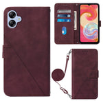 Custodia portafoglio in pelle con flip per Galaxy A04e