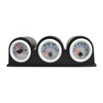 Contagiri combinato per auto da 52 mm 3 in 1 12V + indicatore temperatura acqua + indicatore pressione olio con staffa, Tachometer + Water Temp Gauge + Oil Press Gauge