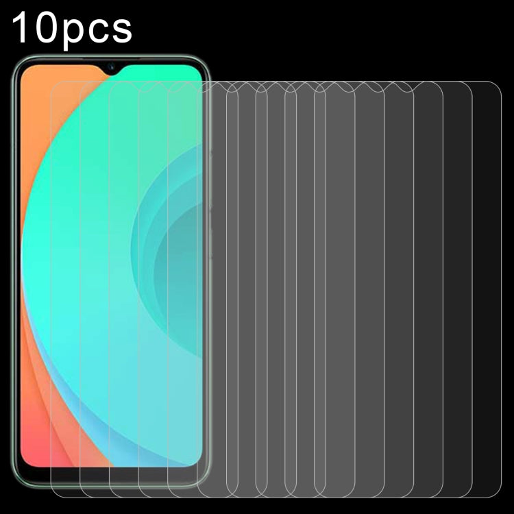 Pellicola in vetro temperato 10 pezzi 0,26 mm 9H 2,5D, For Moxee M2160 (10 PCS), For Samsung Galaxy A24 5G (10 PCS), For Motorola Moto X40 Pro (10 PCS), For Infinix Hot 20 5G (10 PCS), For Infinix Smart 7 (10 PCS)