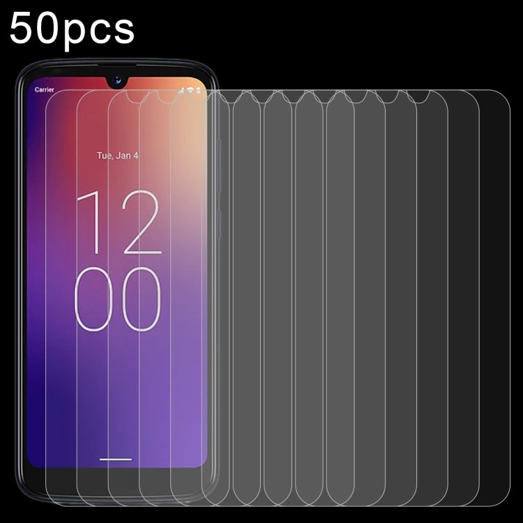 50 pellicole in vetro temperato 0,26 mm 9H 2,5D, For Moxee M2160 (50 PCS), For Samsung Galaxy A24 5G (50 PCS), For Motorola Moto X40 Pro (50 PCS), For Infinix Hot 20 5G (50 PCS), For Infinix Smart 7 (50 PCS)