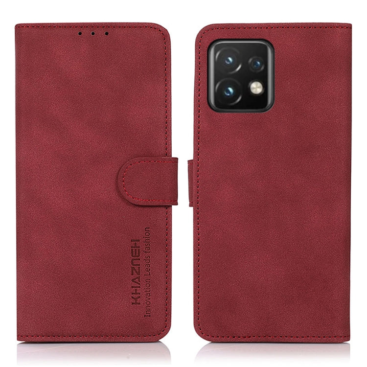 KHAZNEH Custodia per telefono in pelle con trama opaca, For Motorola Moto X40 Pro, For Xiaomi 13 Pro, For Xiaomi 13