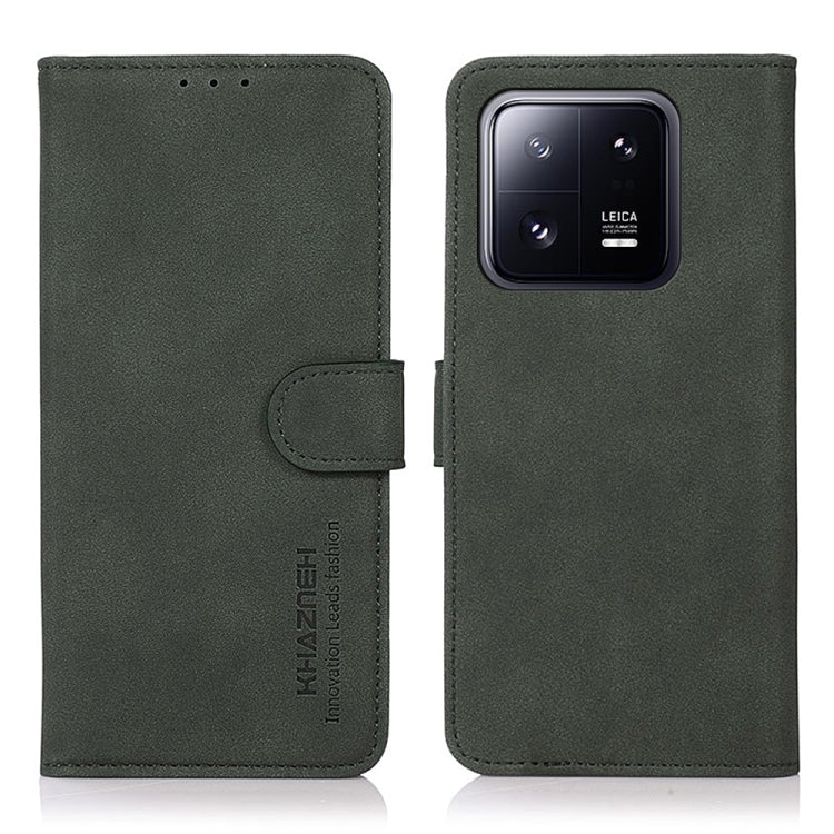 KHAZNEH Custodia per telefono in pelle con trama opaca, For Motorola Moto X40 Pro, For Xiaomi 13 Pro, For Xiaomi 13