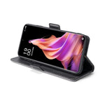 Custodia per telefono in pelle con fibbia laterale a contrasto di colore, For vivo X90 Pro 5G